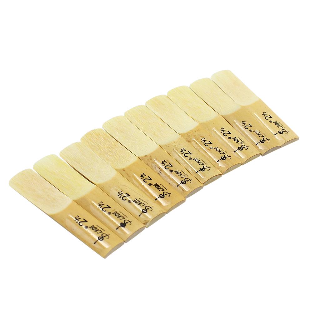 LADE Transparent Saxophone & Clarinet Reeds - Size 2.5 (Pack of 10)
