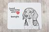 Beagle - mouse pad with print, personalized dog-themed mouse pad, unique gadget for an office worker by Art-Dog brand