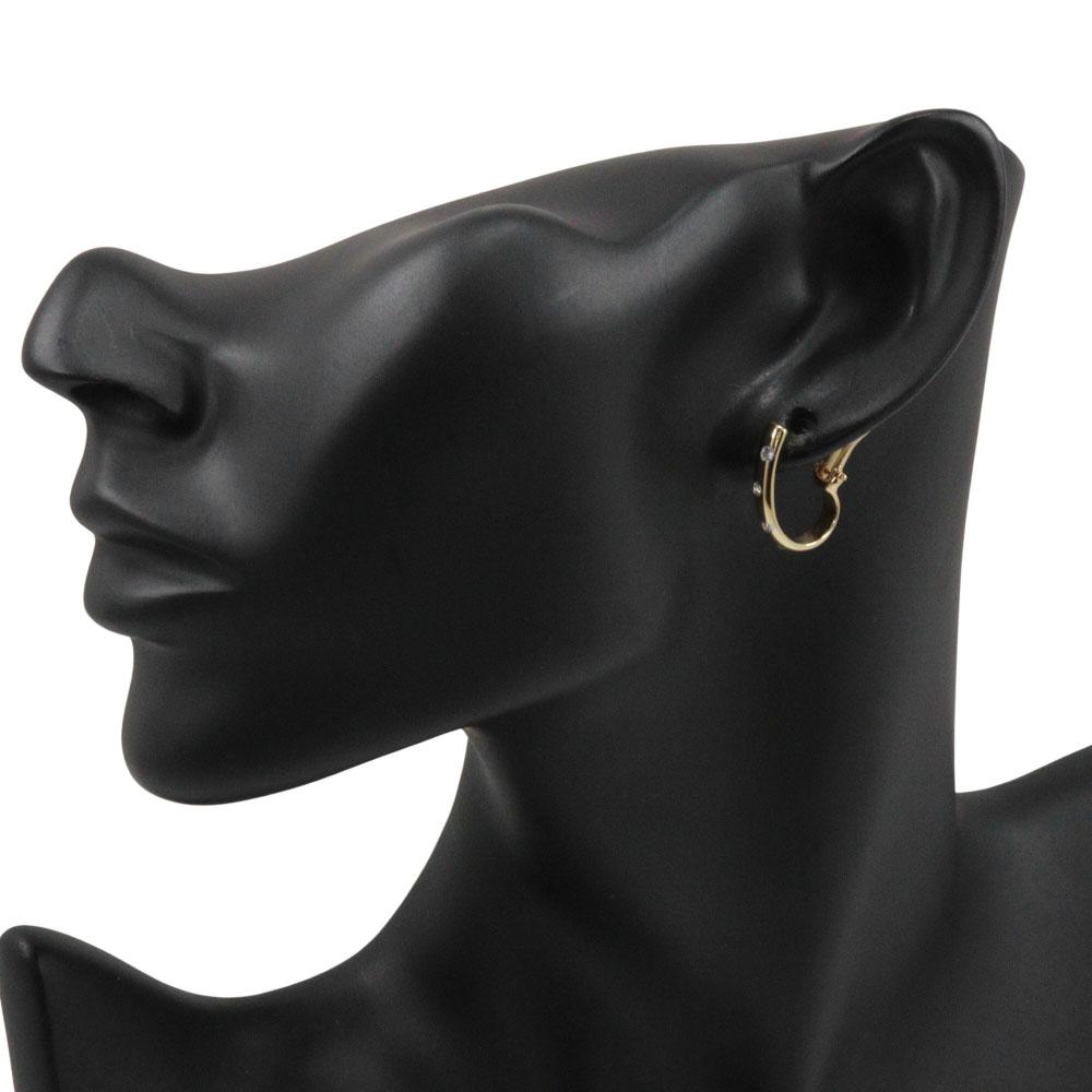 TIFFANY&Co. Dots Earring hoop 4P K18 yellow gold/Pt950Platinum/diamond 5.7g Women Used