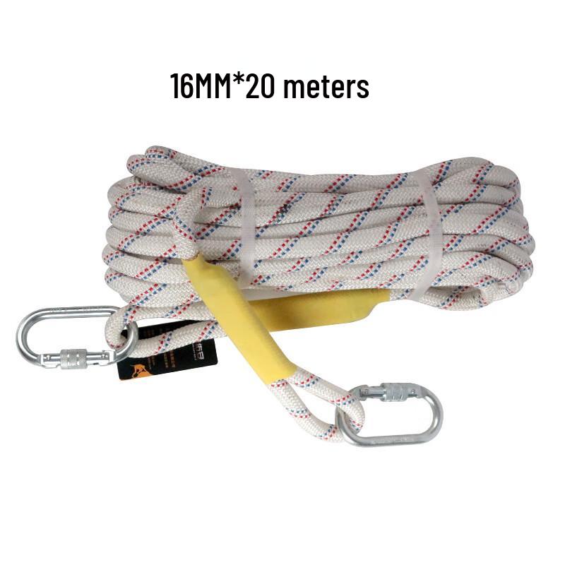 OLOMM 16mm Steel Core Polyester Safety & Fire Escape Rope 16mm x 20m