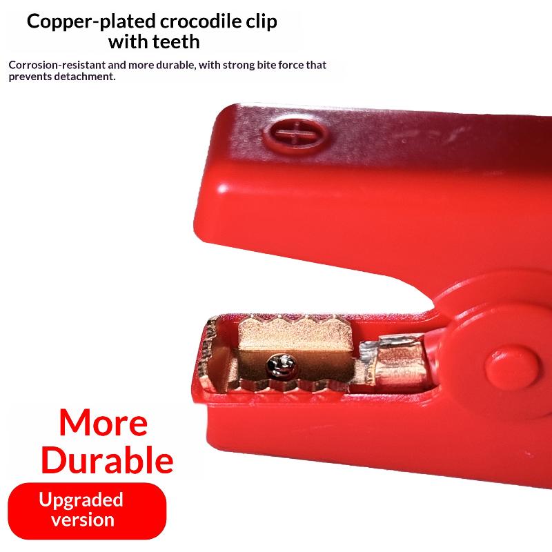 1Pcs Intelligent Clamp Booster 650A 12V Anti Reverse Connection Emergency Jumper Cable Clip With EC5 Plug Connector