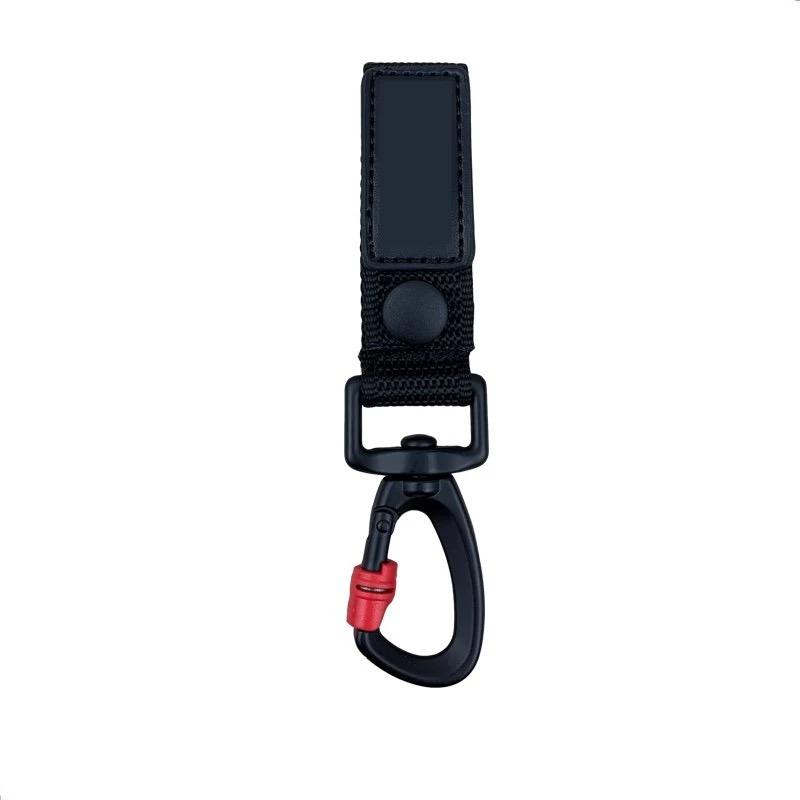 Outdoor Multifunction Tactical Belt Hook Buckle With Lock Nylon Webbing Metal Keychain Molle Techwear Backpack Hanging Carabiner