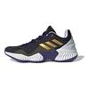 adidas Pro Bounce 2018 Okrúhla špička Šnurovanie Nízke Basketbalové Topánky Unisex Tenisky Čierne Zlaté IG4493