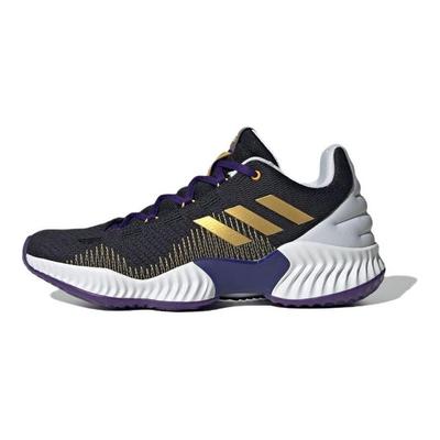 Pro Bounce 2018 Rundzehen Schnürschuhe Low Top Basketballschuhe Unisex Sneaker Schwarz Gold IG4493