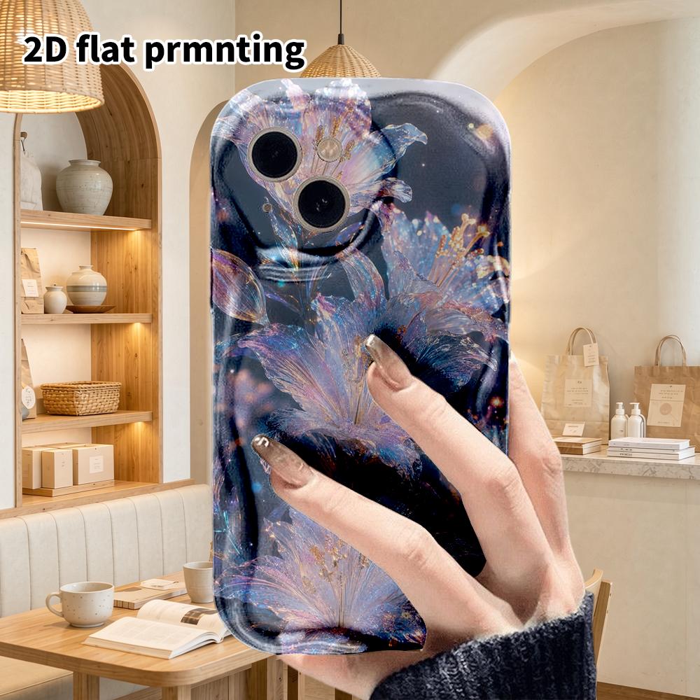 Phone Case: 2D flat design suitable for iPhone 18 17 16 15 14 13 Pro protective case, couple style, dreamy and fairy-like, Christmas and Halloween gif