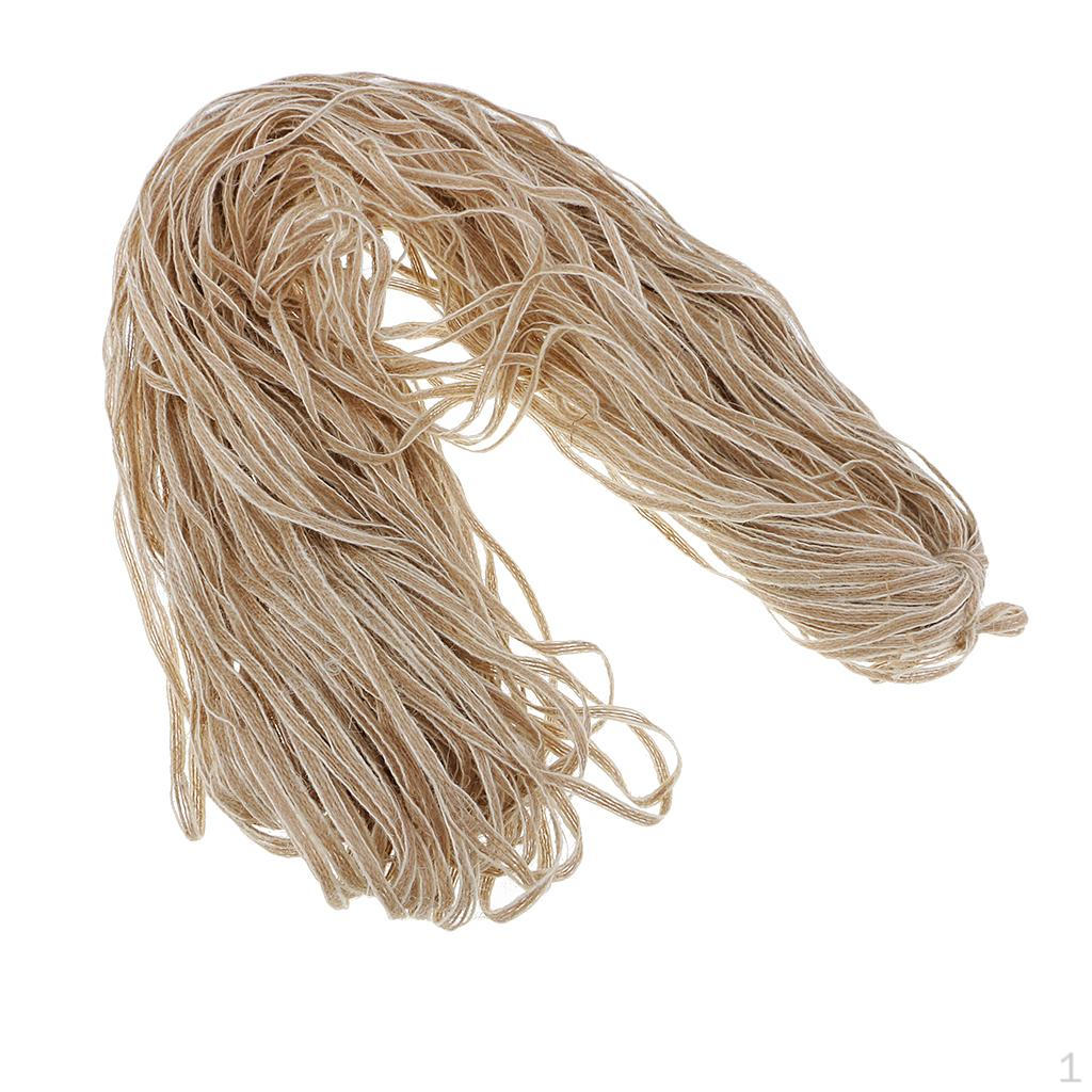 

100 метров джутовая деревенская гессеновая веревка из мешковины, лента для рукоделия, свадебная вечеринка, рождественский подарок, упаковка