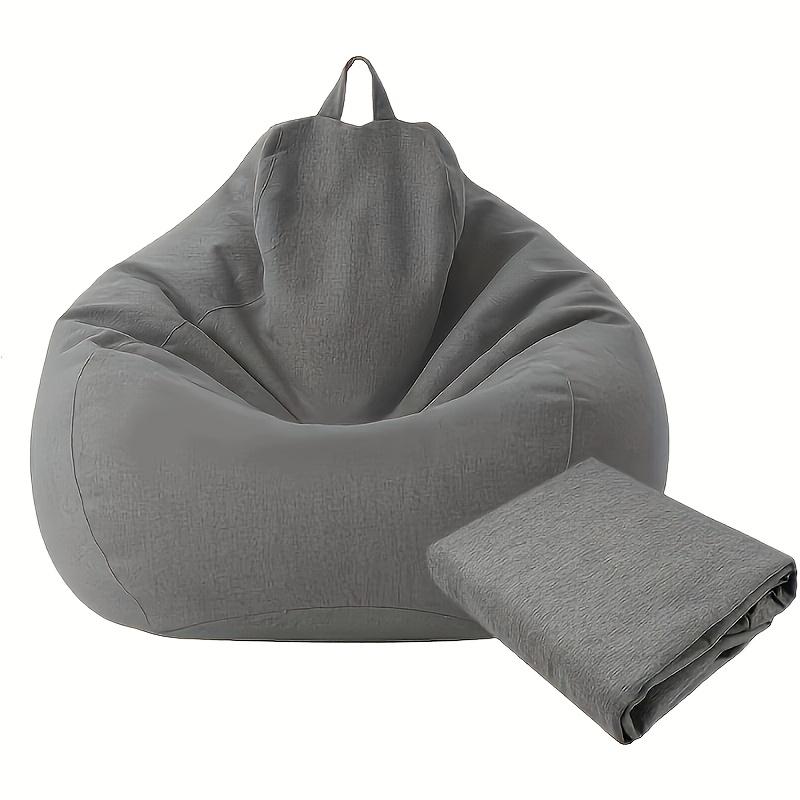 1pc Comfortable Soft Bean Bag Chair Sofa Cover, Lazy Sofa Cover, Suitable for Camping and Home Decoration, Excluding Built-in Padding.