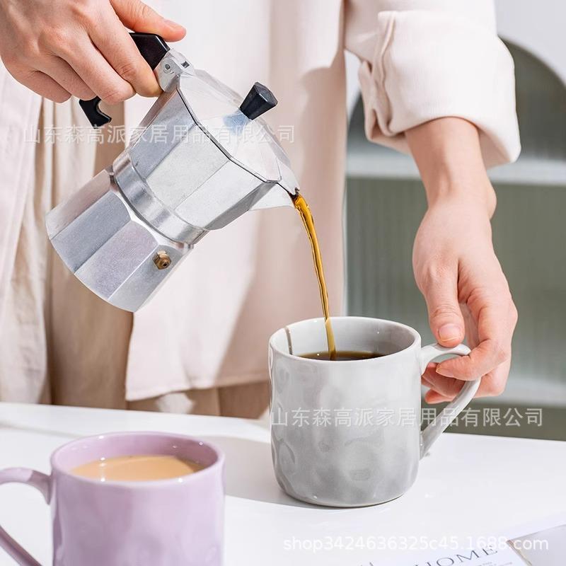 Hochwertige Tasse, Wasserbecher, kreative Keramiktasse mit Farbverlauf für Zuhause, Frühstückstasse, Paartasse, Büro