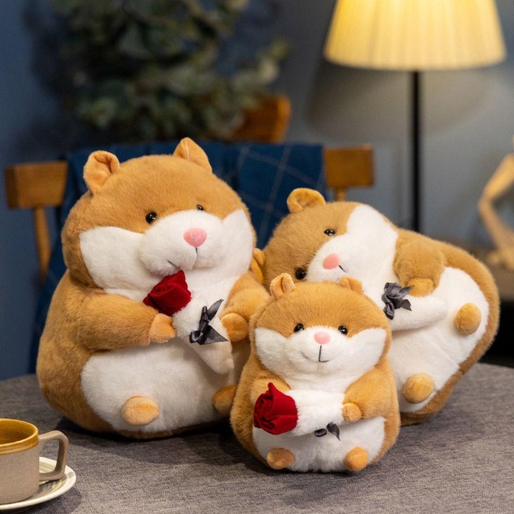 PP Cotton Hamster Stuffed Animals Plush Toy Hamsters Cartoon Stuffed Dolls  Birthday Parties