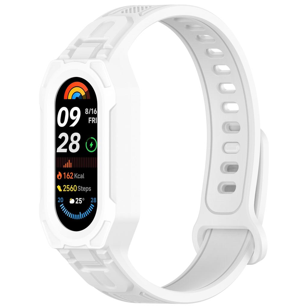 Armband+Hülle für Xiaomi Mi Band 10 9 8 NFC miband Uhrenzubehör Sport Silikonarmband Handgelenkgurt pulseira correa Mi band 10
