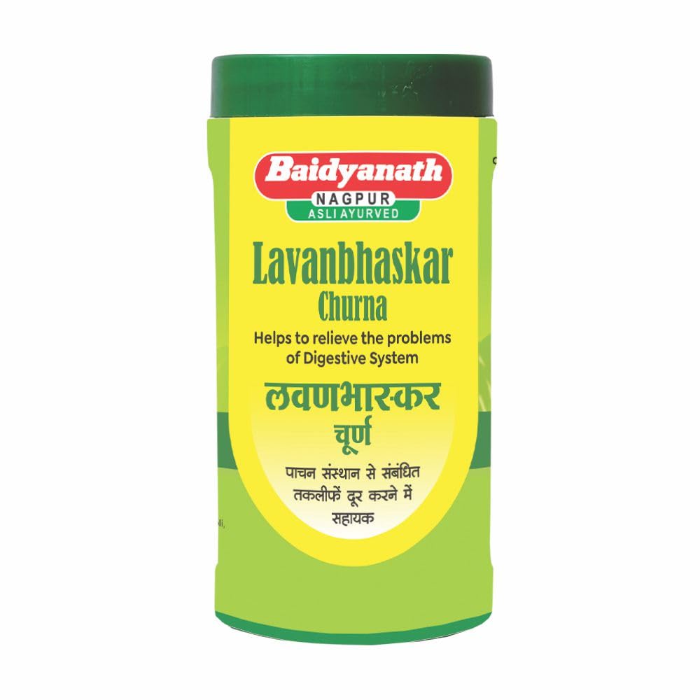 Baidyanath Lavanbhaskar Churna 120gm Pack Of 1 Ayurvedic Digestive Aid For Gas And Bloating Relief