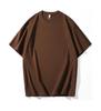 280G Heavy Cotton Short-Sleeve Dropped Shoulder Solid Color T-Shirt for Couples