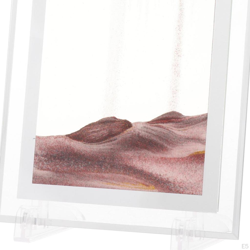 Picture Flowing with Stand Glass for Home Decor Bookshelves Ornament Relaxing