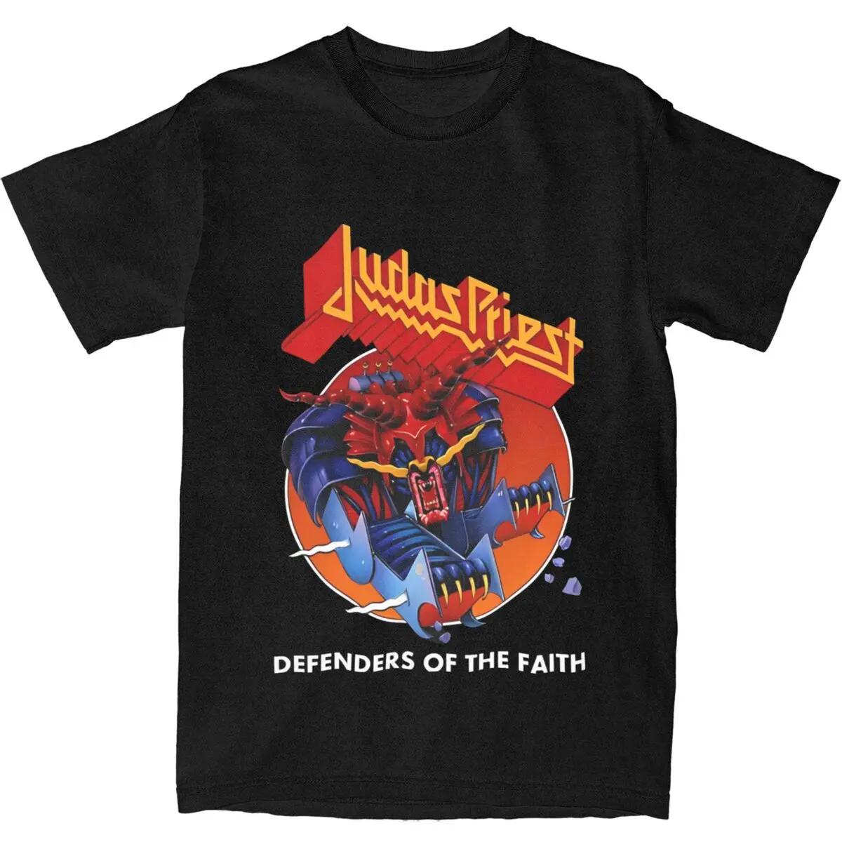 Streetwear T Shirt Judas Priest Cotton Tshirts Rock Band ... XL