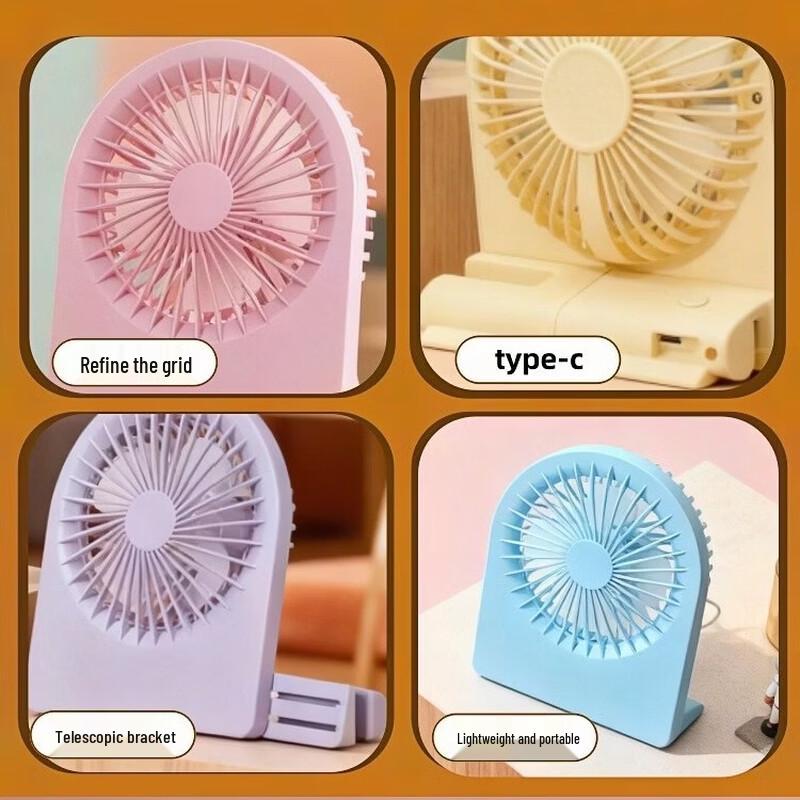LINGPAN SDJ3 Mini 3-Speed Desk Fan with Stand (5-Pack)