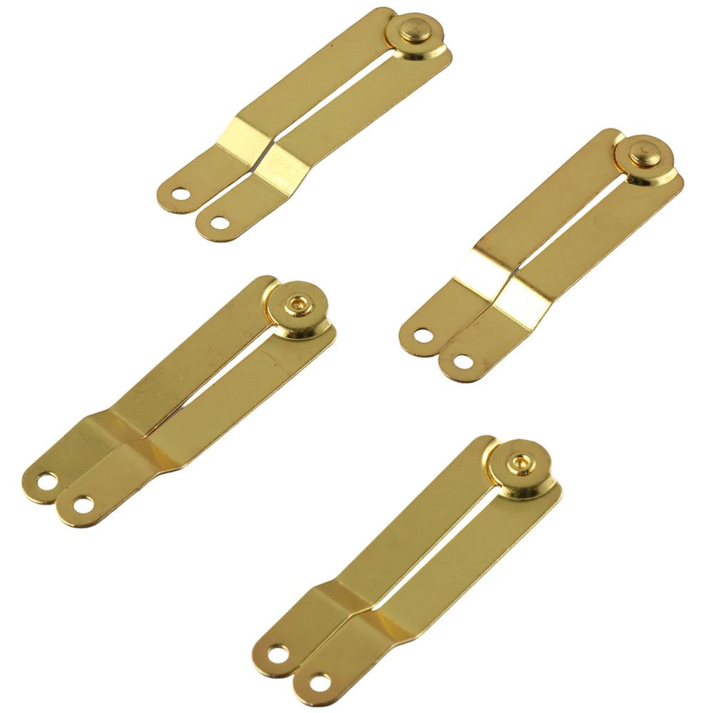 

4Pcs Gold Support Hinge 180 Degree Folding Hinges Stay Hinges for Wooden Boxes, Jewelry Cases