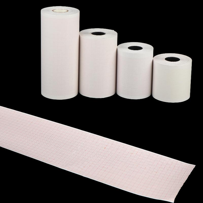 Electrocardiograph Printer Paper Thermal Ecg Paper Clear Accurate Grid High Sensitivity For Hospital Medical Use 50/63/80/110Mm