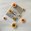 8PCS Cute Sunflower Magnet  Suitable for Kitchen Decoration  Home Decoration  Office Decoration