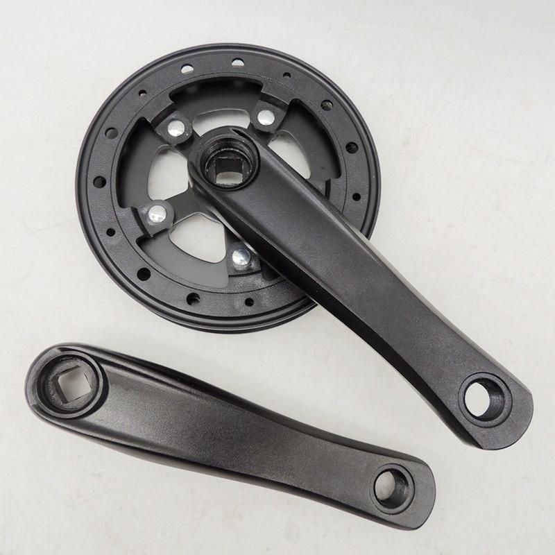 Aluminum Chainring Square Taper Crank City Commuting Aluminum Alloy Construction Lightweight Design Stable Power Transfer