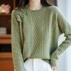 Women Sweater 100% Wool MODERN NEW SAGA O-neck Knit Pullover Thick Winter Jumpers Female Knit Tops