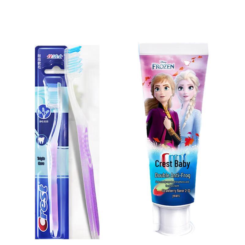 Crest Toothbrush and Kids Toothpaste Combo
