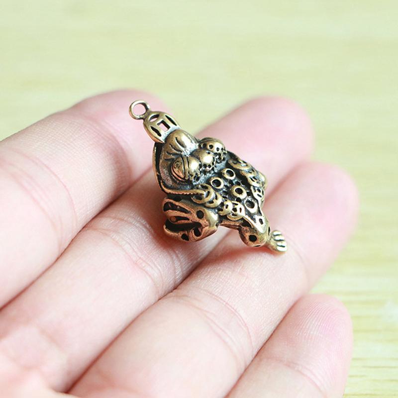 Chinese Fengshui Ornament Lucky 3-Leg Frog Wealth Toad Animal Figurine Statue
