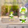 Frog Figurine Reading on A Swing Funny Collection Cute Animal Sculpture Ornament for Backyard