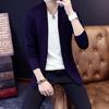Cardigan da uomo Autunno Inverno Cappotto Lavorato a Maglia Lunghezza Media Maniche Lunghe Maglieria Colore Unico Vestibilità Slim Lavorazione Aperta Caldo Quotidiano Lavoro Appuntamento Giacca