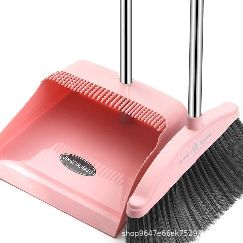 Durable Broom & Dustpan Set for Living Room & Bathroom