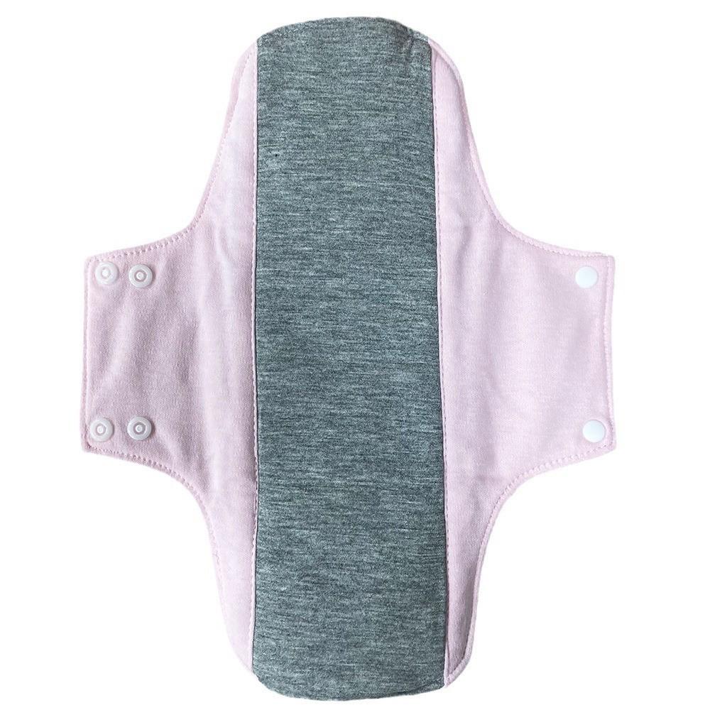 28cm Graphene Cotton Washable Menstrual Pad with One-Way Moisture Wicking and Leak-Proof Technology.