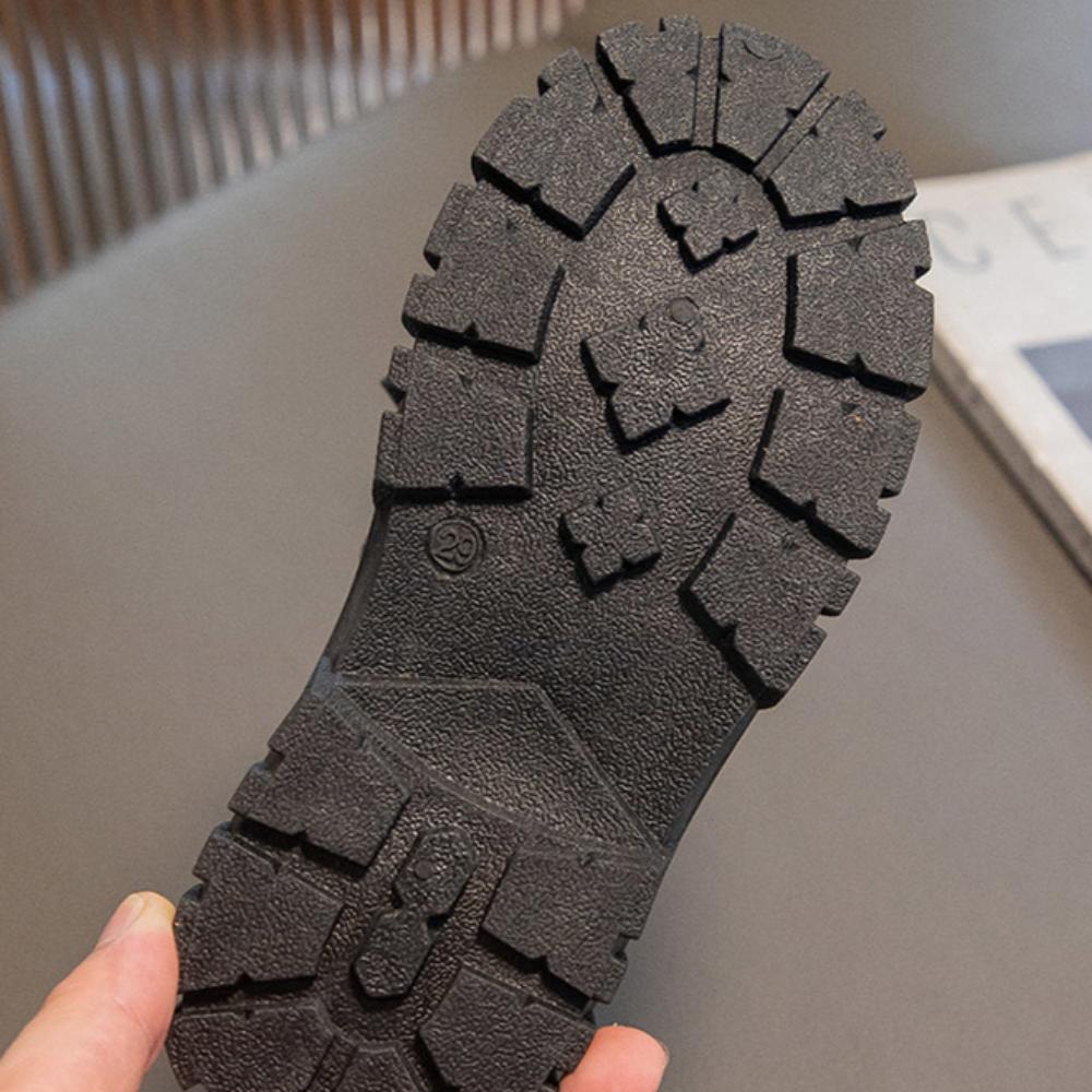 Buty dziecięce Dziewczęce buty na miękkiej podeszwie Krótkie buty Chłopięce skórzane buty Brytyjska moda Pojedyncze buty