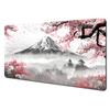 Plum Blossom Art Illustration Large Mouse Pad Desk mat with stitched edges Natural rubber base Computer mouse pads gaming pad