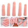 5Pcs Silicone Nail Art Practice False Fingers Set Manicure Training Tool