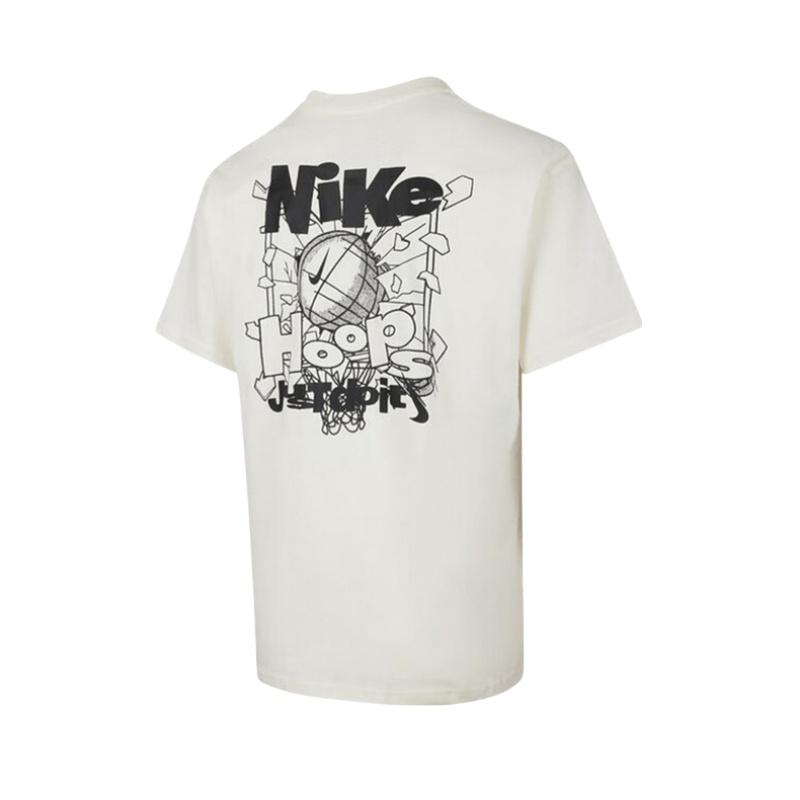 Nike Marškinėliai Vyriški Balti Apvalia Kaklo Apykakle IH2473-133