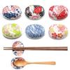 Chopstick restChopstick pillowOval cherry blossom pillow holderSpoon restJapanese patternCeramicJapanese styleJapanese tablewareChopstick holderSmall