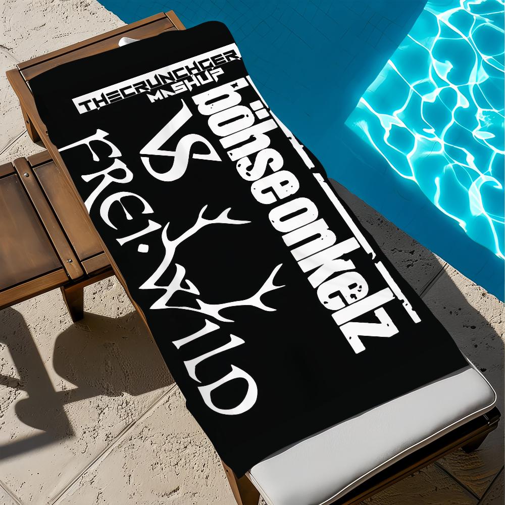 Rock Band B-Bohse O-Onkelz Asciugamano Spiaggia Asciugatura Rapida Morbido Asciugamani Piscina Regalo per Viaggio Palestra Doccia Campeggio sport