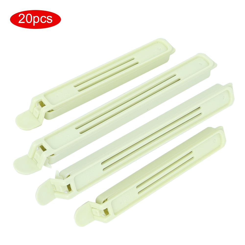 20PCS Portable Food Snack Bag Sealing Clips Clamp for Home Kitchen Storage Sealer ToolGreen