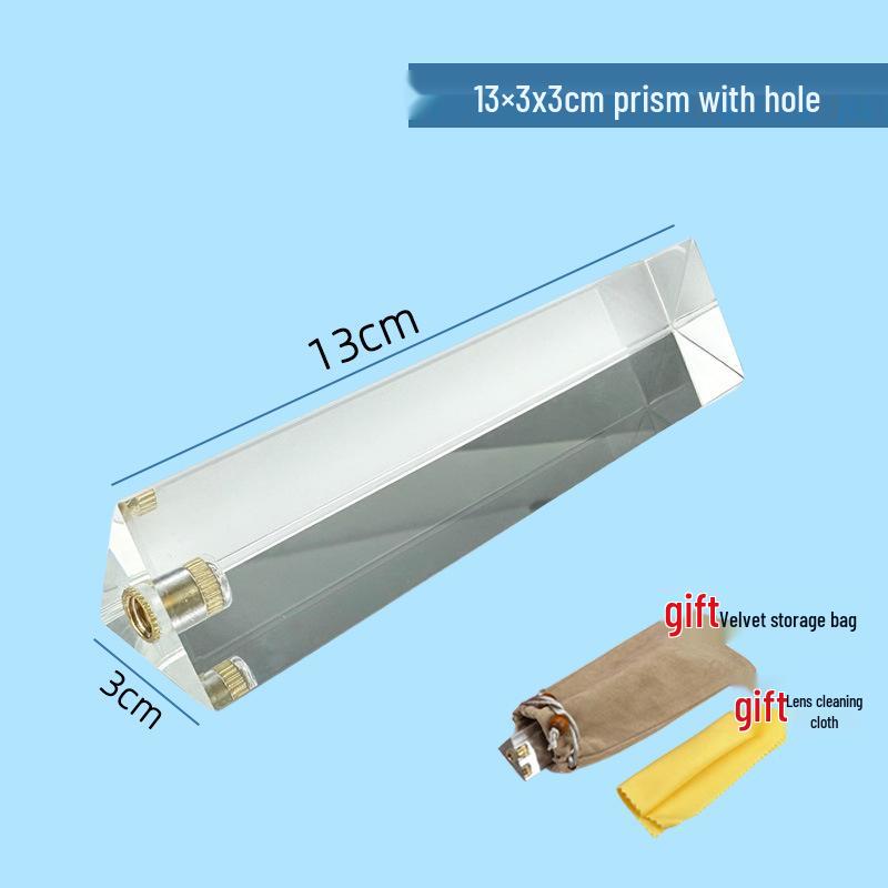 Rainbow Optical Glass Prism for Photography and Physics Experiments - Large & Small Sizes