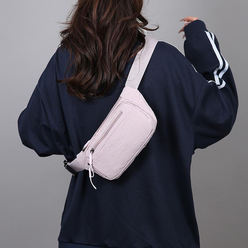 Multifunctional Mobile Phone Waist Bag Lightweight Chest Bag Solid Color Outdoor Commuter Crossbody Shoulder Bag