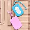 Solid Color Luggage Tag Luggage Identification Tag Anti-lost Identification Tag Silicone Name Tag Listing Suitcase Boarding Pass