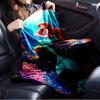 1pc Flannel Undersea World Mermaid Coral Pattern Bed Cover Rug Sofa Blanket Gift Home Decor Room Decoration Birthday Gift Christmas Gift