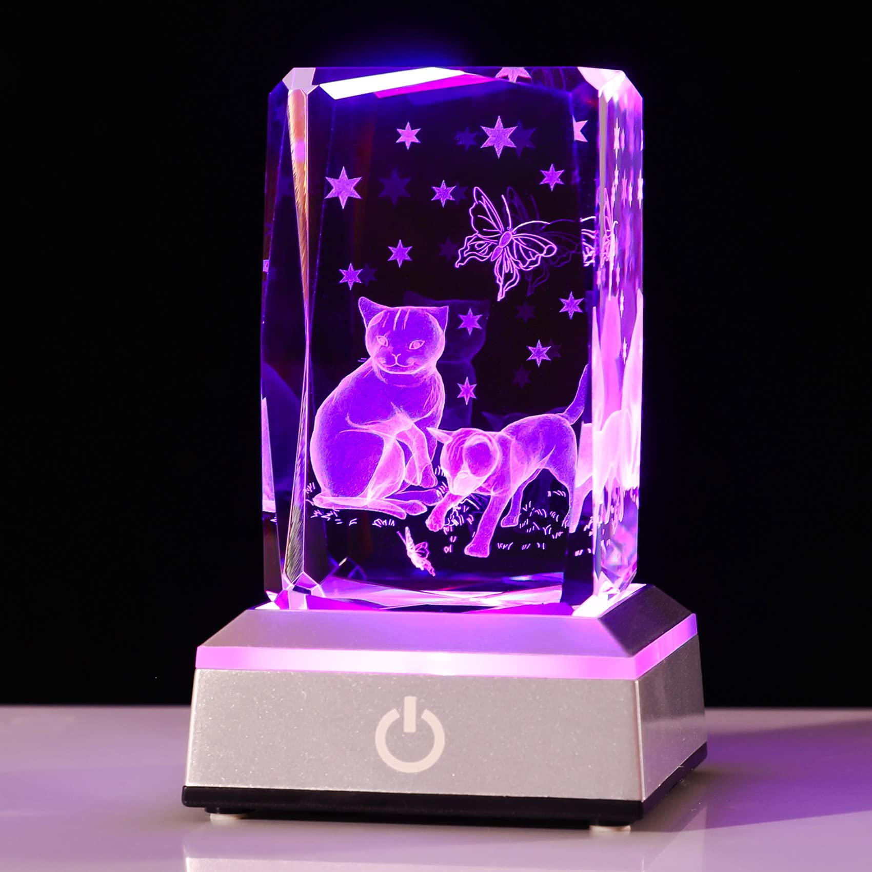 

Popular birthday gift for and K9 Crystal Cat LED Light Base with USB women, mothers, wives, girlfriends. [Authentic] Charging.