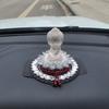 Ornamento profumatore per auto con diamante di cristallo, Maitreya Loto Buddista decorazione consolle centrale, eccetto odore benedizione regali per ragazzi