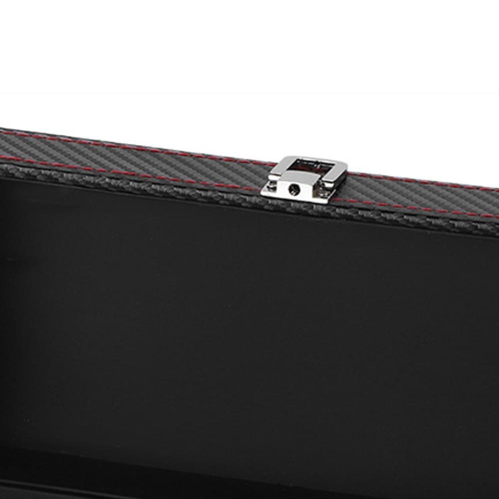 Carbon Fiber PU Jewelry Organizer Box 22.2 * 11 * 11.2cm Bracelet Box  For Women