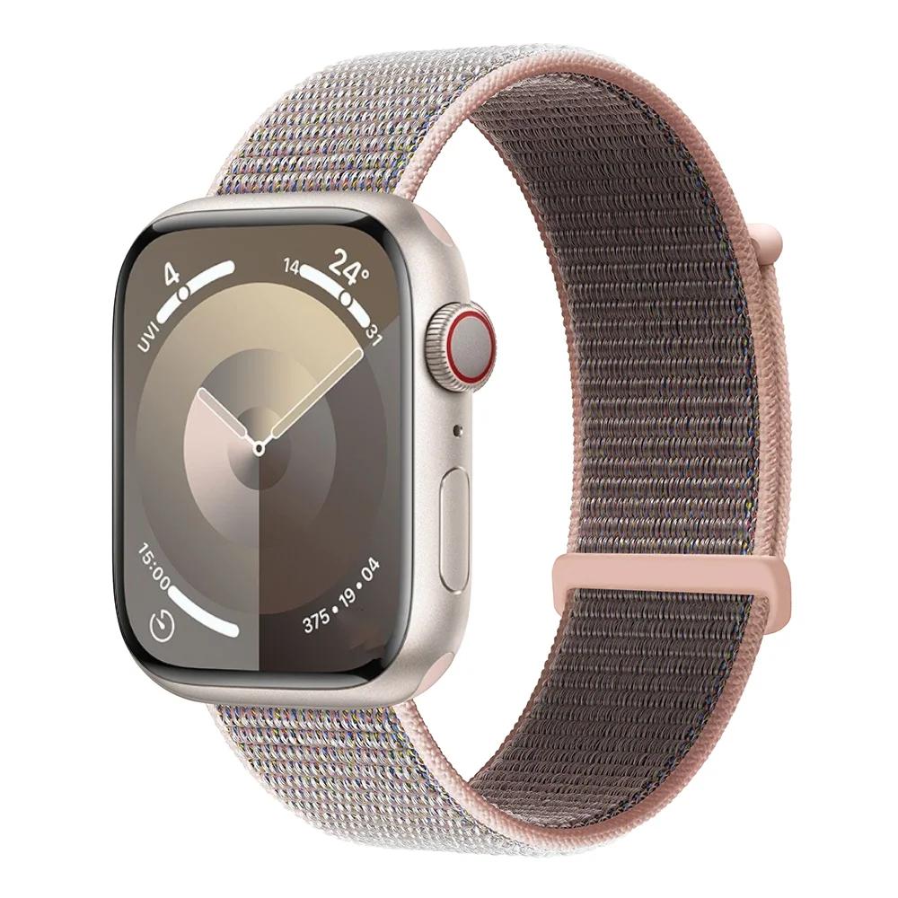 Braided Nylon Loop Strap For Apple Watch 11 10 9 8 7 45mm 41mm 42mm 46mm Ultra 3/2 49mm Comfortable Bracelet iWatch 6 5 SE Belt