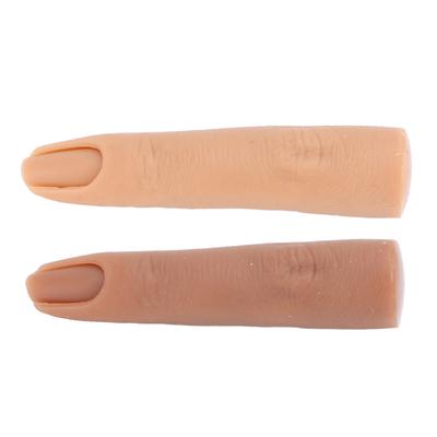 Nagelübungsmodell Übungsfinger Silikon Weich Verstellbar Nagelmannequin Finger für Nailart Tatt
