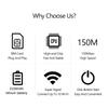 4G LTE Portable WiFi Hotspot Support 8 To 10 Users 150Mbps Pocket Mobile Hotspot with SIM Card Slot Modem Router for Car Travel