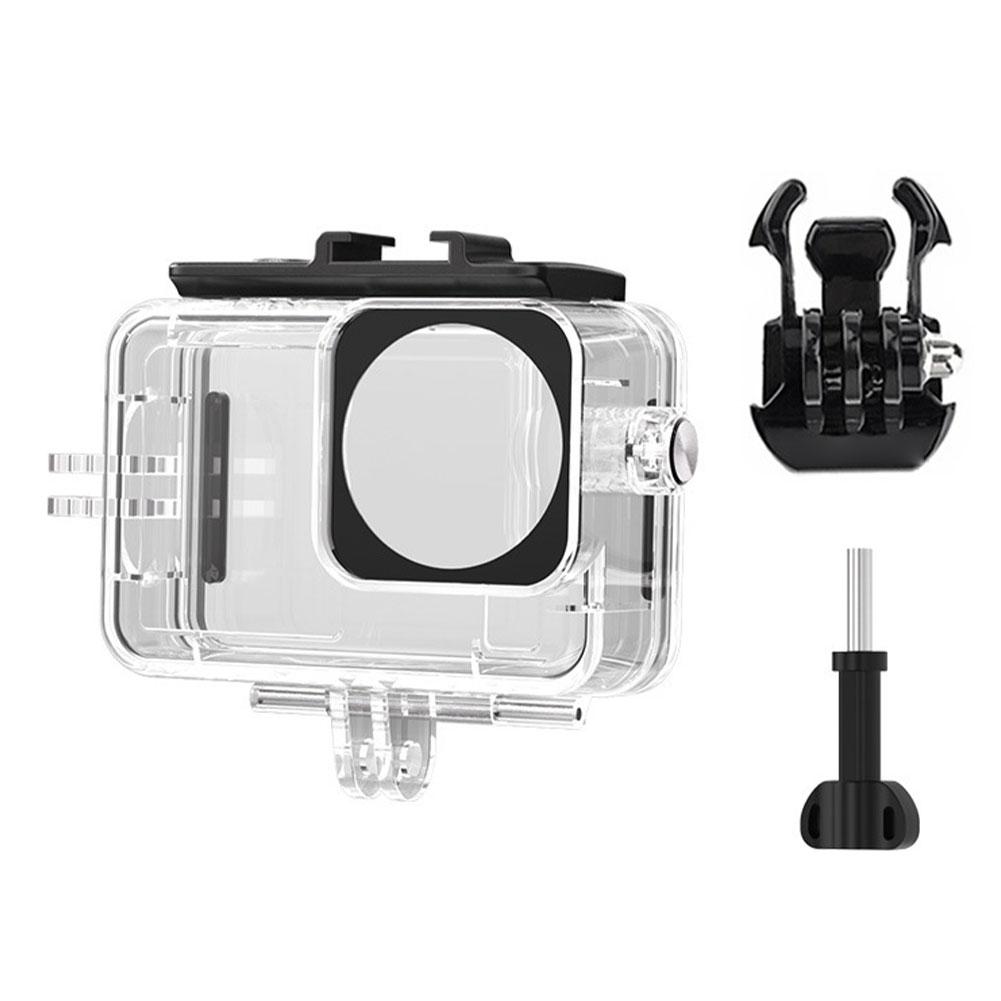 Wasserdichtes Gehäuse für DJI Action 6 Tauchgehäuse Schutzhülle Unterwasser-Sportkamera Zubehör-Set 45M Wasserdicht