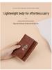 New Women's High-Capacity Bi-Fold Leather Wallet with Multi-Card Slots and Coin Purse