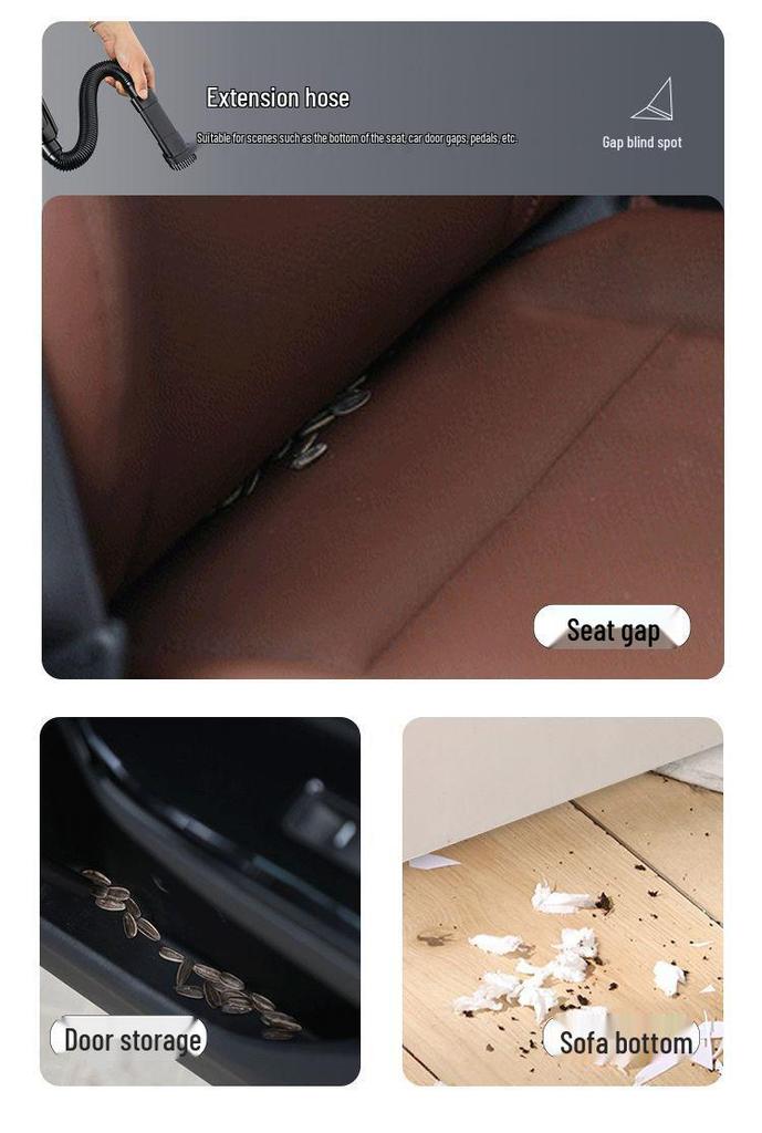 High-Power Portable Wireless Car Vacuum Cleaner for Home and Sedan